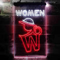 ADVPRO Retro Women Toilet  Dual Color LED Neon Sign st6-i3664 - White & Red