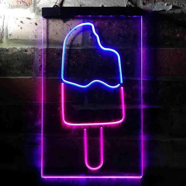 ADVPRO Popsicle Ice Cream  Dual Color LED Neon Sign st6-i3665 - Blue & Red