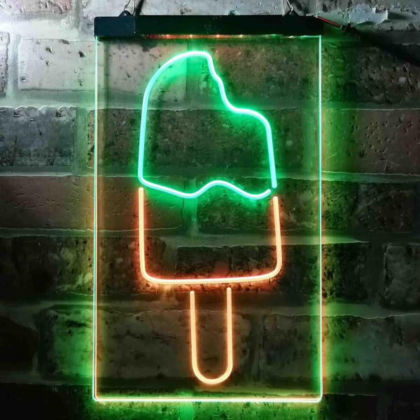 ADVPRO Popsicle Ice Cream  Dual Color LED Neon Sign st6-i3665 - Green & Red