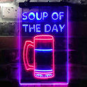 ADVPRO Soup of The Day Beer Bar  Dual Color LED Neon Sign st6-i3669 - Red & Blue