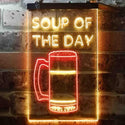 ADVPRO Soup of The Day Beer Bar  Dual Color LED Neon Sign st6-i3669 - Red & Yellow