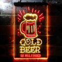 ADVPRO Cold Beer is All I Need  Dual Color LED Neon Sign st6-i3677 - Red & Yellow