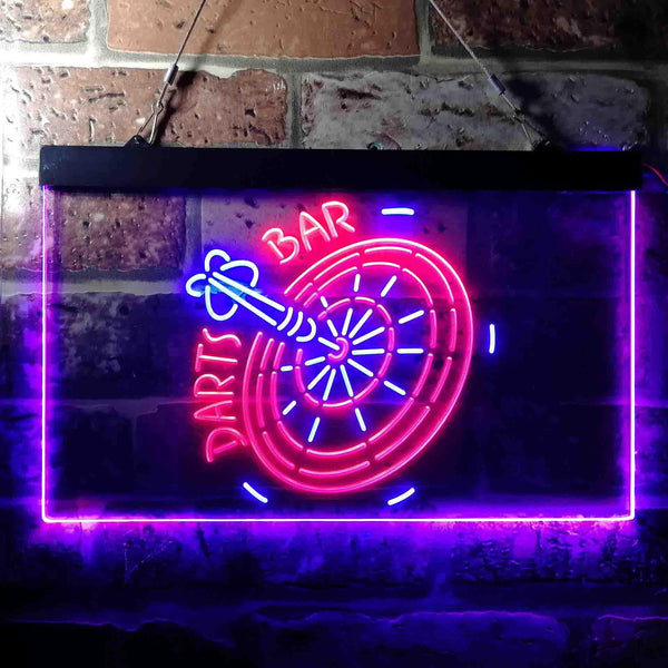 ADVPRO Darts Bar Club Scoreboard Dual Color LED Neon Sign st6-i3682 - Blue & Red