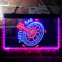 ADVPRO Darts Bar Club Scoreboard Dual Color LED Neon Sign st6-i3682 - Red & Blue