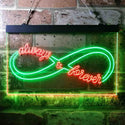ADVPRO Infinite Always & Forever Love Dual Color LED Neon Sign st6-i3684 - Green & Red