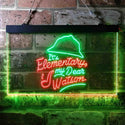 ADVPRO It's Elementary My Dear Watson Humor Room Dual Color LED Neon Sign st6-i3685 - Green & Red