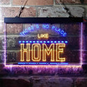 ADVPRO There is No Place Like Home Bedroom Display Dual Color LED Neon Sign st6-i3689 - Blue & Yellow