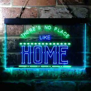 ADVPRO There is No Place Like Home Bedroom Display Dual Color LED Neon Sign st6-i3689 - Green & Blue