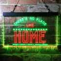 ADVPRO There is No Place Like Home Bedroom Display Dual Color LED Neon Sign st6-i3689 - Green & Red