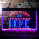 ADVPRO There is No Place Like Home Bedroom Display Dual Color LED Neon Sign st6-i3689 - Red & Blue