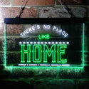 ADVPRO There is No Place Like Home Bedroom Display Dual Color LED Neon Sign st6-i3689 - White & Green