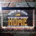 ADVPRO There is No Place Like Home Bedroom Display Dual Color LED Neon Sign st6-i3689 - White & Yellow