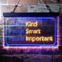 ADVPRO You is Kind You is Smart You is Important Quote Bedroom Dual Color LED Neon Sign st6-i3691 - Blue & Yellow
