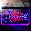 ADVPRO Fish Bond Night Club Display Room Dual Color LED Neon Sign st6-i3693 - Blue & Red