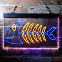 ADVPRO Fish Bond Night Club Display Room Dual Color LED Neon Sign st6-i3693 - Blue & Yellow
