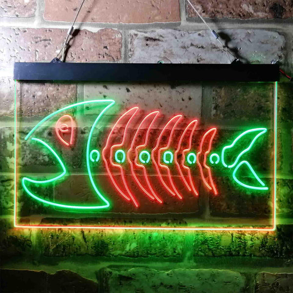 ADVPRO Fish Bond Night Club Display Room Dual Color LED Neon Sign st6-i3693 - Green & Red