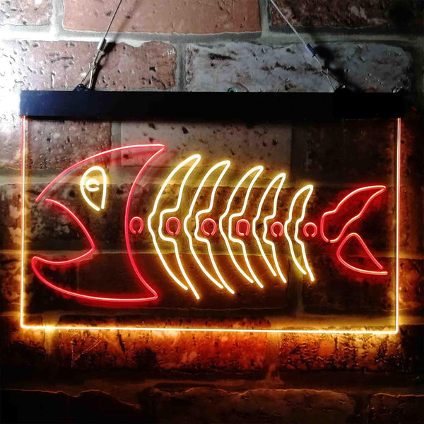 ADVPRO Fish Bond Night Club Display Room Dual Color LED Neon Sign st6-i3693 - Red & Yellow