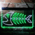 ADVPRO Fish Bond Night Club Display Room Dual Color LED Neon Sign st6-i3693 - White & Green