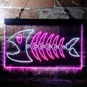 ADVPRO Fish Bond Night Club Display Room Dual Color LED Neon Sign st6-i3693 - White & Purple