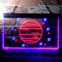 ADVPRO Jupiter Planet Galaxy Space Kid Room Dual Color LED Neon Sign st6-i3701 - Blue & Red