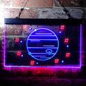 ADVPRO Jupiter Planet Galaxy Space Kid Room Dual Color LED Neon Sign st6-i3701 - Red & Blue