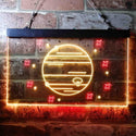 ADVPRO Jupiter Planet Galaxy Space Kid Room Dual Color LED Neon Sign st6-i3701 - Red & Yellow