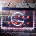 ADVPRO Mars Planet Galaxy Space Kid Room Dual Color LED Neon Sign st6-i3702 - White & Orange