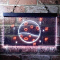 ADVPRO Mars Planet Galaxy Space Kid Room Dual Color LED Neon Sign st6-i3702 - White & Orange