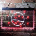 ADVPRO Mars Planet Galaxy Space Kid Room Dual Color LED Neon Sign st6-i3702 - White & Red