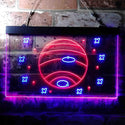 ADVPRO Neptune Planet Galaxy Space Kid Room Dual Color LED Neon Sign st6-i3703 - Blue & Red