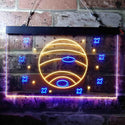 ADVPRO Neptune Planet Galaxy Space Kid Room Dual Color LED Neon Sign st6-i3703 - Blue & Yellow