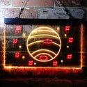 ADVPRO Neptune Planet Galaxy Space Kid Room Dual Color LED Neon Sign st6-i3703 - Red & Yellow