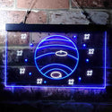 ADVPRO Neptune Planet Galaxy Space Kid Room Dual Color LED Neon Sign st6-i3703 - White & Blue