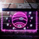 ADVPRO Neptune Planet Galaxy Space Kid Room Dual Color LED Neon Sign st6-i3703 - White & Purple