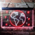 ADVPRO The Earth Planet Galaxy Space Kid Room Dual Color LED Neon Sign st6-i3705 - White & Red