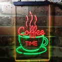 ADVPRO Coffee Time Cup Shop Cafe  Dual Color LED Neon Sign st6-i3708 - Green & Red
