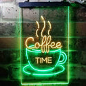 ADVPRO Coffee Time Cup Shop Cafe  Dual Color LED Neon Sign st6-i3708 - Green & Yellow