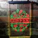 ADVPRO Coffee Cafe Decoration  Dual Color LED Neon Sign st6-i3710 - Green & Red