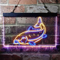 ADVPRO Carp Fish Cabin Game Room Dual Color LED Neon Sign st6-i3716 - Blue & Yellow