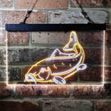 ADVPRO Carp Fish Cabin Game Room Dual Color LED Neon Sign st6-i3716 - White & Yellow
