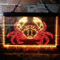 ADVPRO Crab Seafood Ocean Display Dual Color LED Neon Sign st6-i3717 - Red & Yellow
