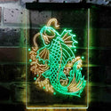 ADVPRO Koi Fish Display  Dual Color LED Neon Sign st6-i3720 - Green & Yellow