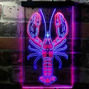 ADVPRO Lobster Seafood Restaurant  Dual Color LED Neon Sign st6-i3721 - Blue & Red