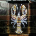 ADVPRO Lobster Seafood Restaurant  Dual Color LED Neon Sign st6-i3721 - White & Yellow
