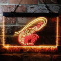 ADVPRO Shrimp Seafood Ocean Display Dual Color LED Neon Sign st6-i3722 - Red & Yellow
