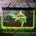 ADVPRO Marlin Fish Room Man Cave Dual Color LED Neon Sign st6-i3723 - Green & Yellow