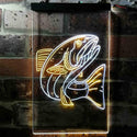 ADVPRO Salmon Fish  Dual Color LED Neon Sign st6-i3726 - White & Yellow