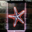 ADVPRO Sea Star  Dual Color LED Neon Sign st6-i3727 - White & Orange