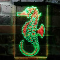 ADVPRO Seahorse  Dual Color LED Neon Sign st6-i3729 - Green & Red