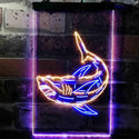 ADVPRO Shark  Dual Color LED Neon Sign st6-i3730 - Blue & Yellow